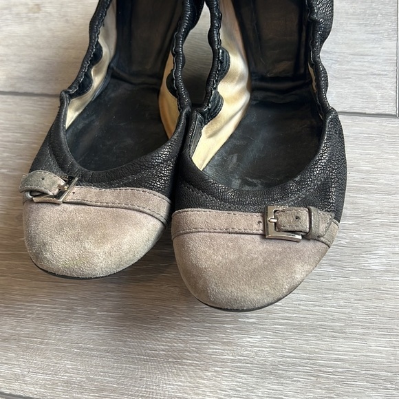 TOD’S leather and suede two tone slip on ballet flats size 6 - Picture 4 of 9